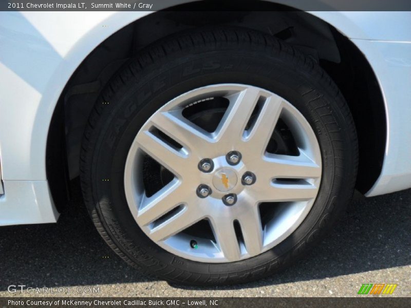 Summit White / Gray 2011 Chevrolet Impala LT