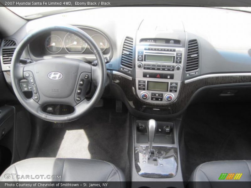 Ebony Black / Black 2007 Hyundai Santa Fe Limited 4WD