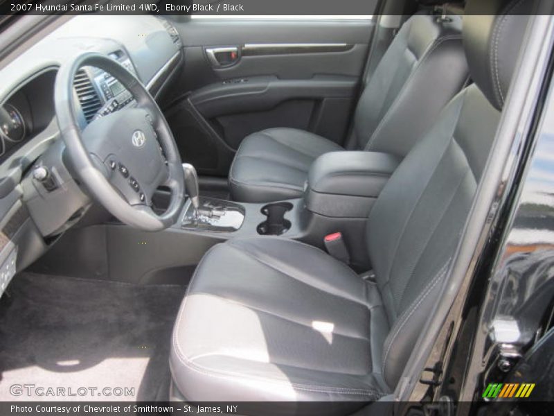 Ebony Black / Black 2007 Hyundai Santa Fe Limited 4WD