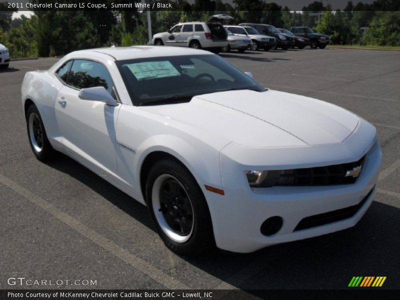 Summit White / Black 2011 Chevrolet Camaro LS Coupe