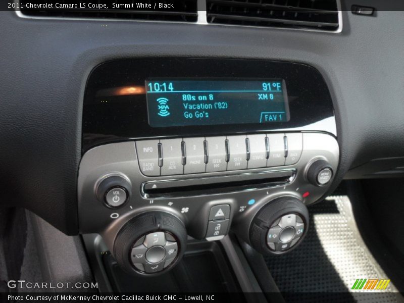 Controls of 2011 Camaro LS Coupe