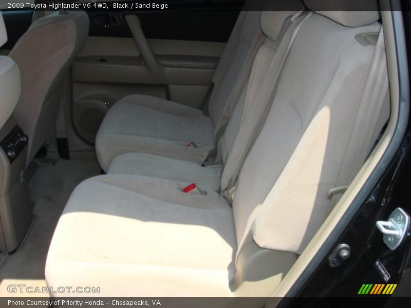 Black / Sand Beige 2009 Toyota Highlander V6 4WD