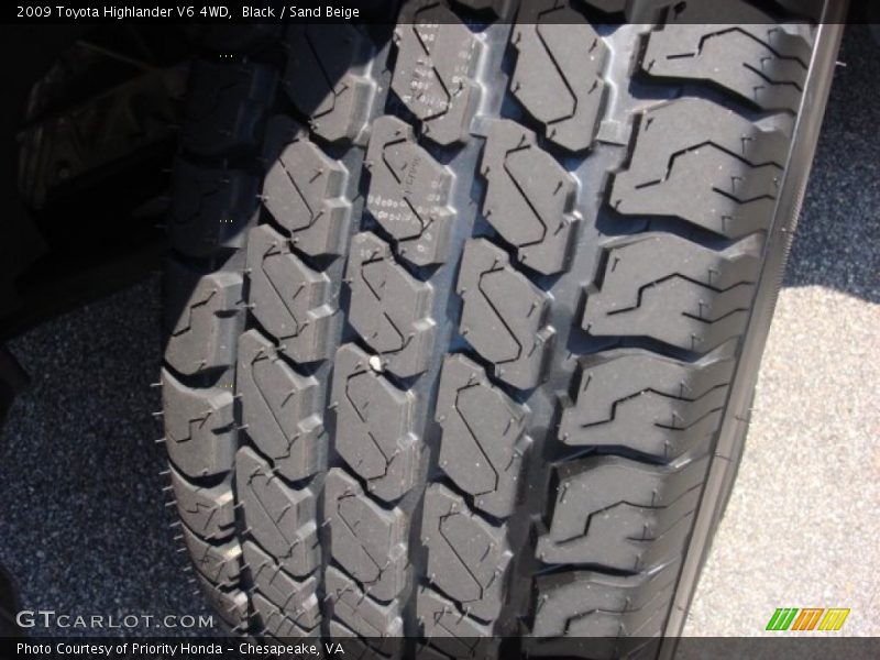 Black / Sand Beige 2009 Toyota Highlander V6 4WD