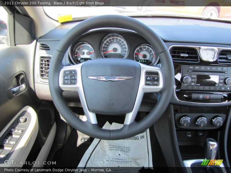 Black / Black/Light Frost Beige 2011 Chrysler 200 Touring