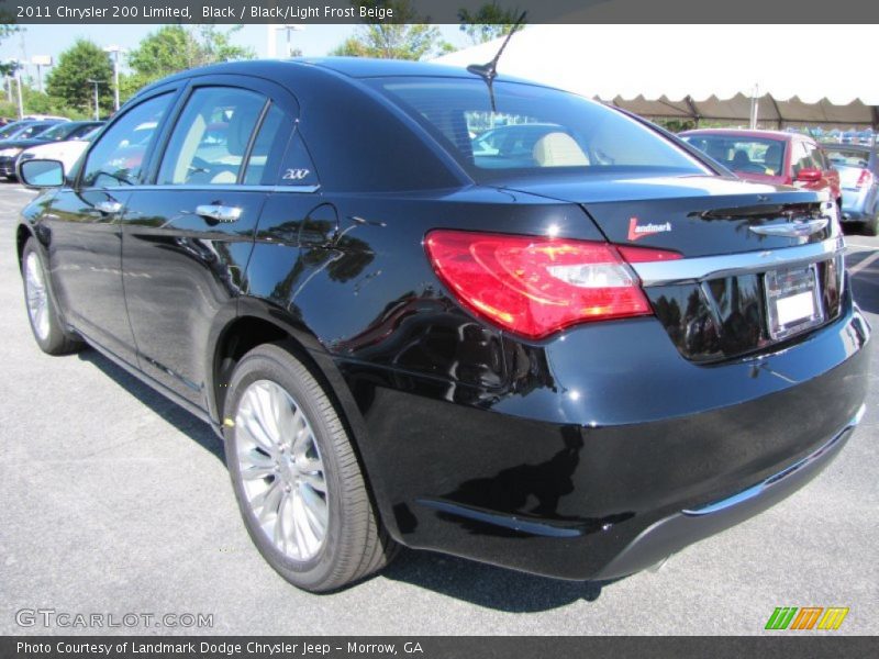 Black / Black/Light Frost Beige 2011 Chrysler 200 Limited