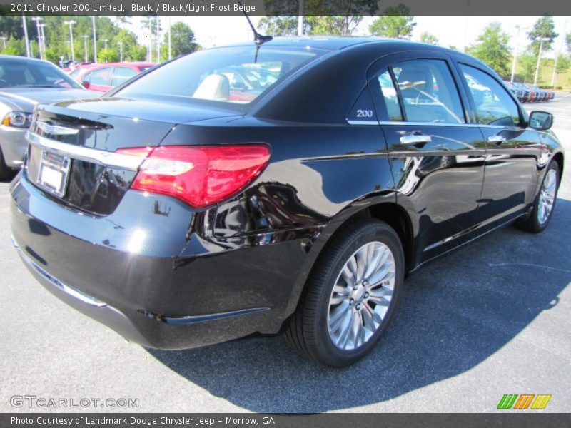Black / Black/Light Frost Beige 2011 Chrysler 200 Limited