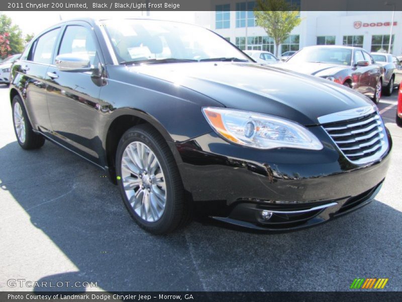Black / Black/Light Frost Beige 2011 Chrysler 200 Limited