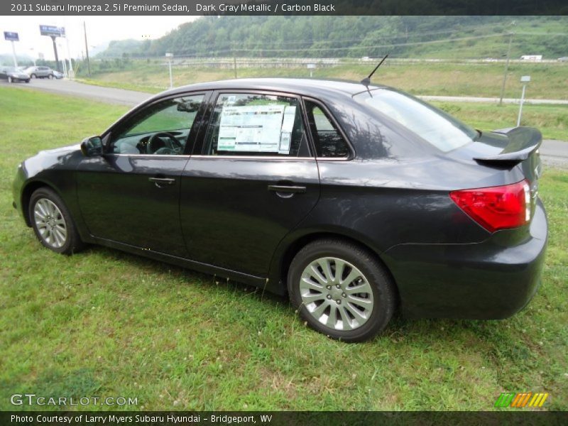 Dark Gray Metallic / Carbon Black 2011 Subaru Impreza 2.5i Premium Sedan