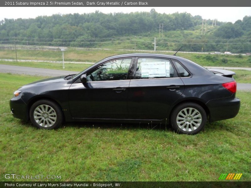 Dark Gray Metallic / Carbon Black 2011 Subaru Impreza 2.5i Premium Sedan