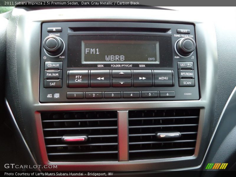Dark Gray Metallic / Carbon Black 2011 Subaru Impreza 2.5i Premium Sedan
