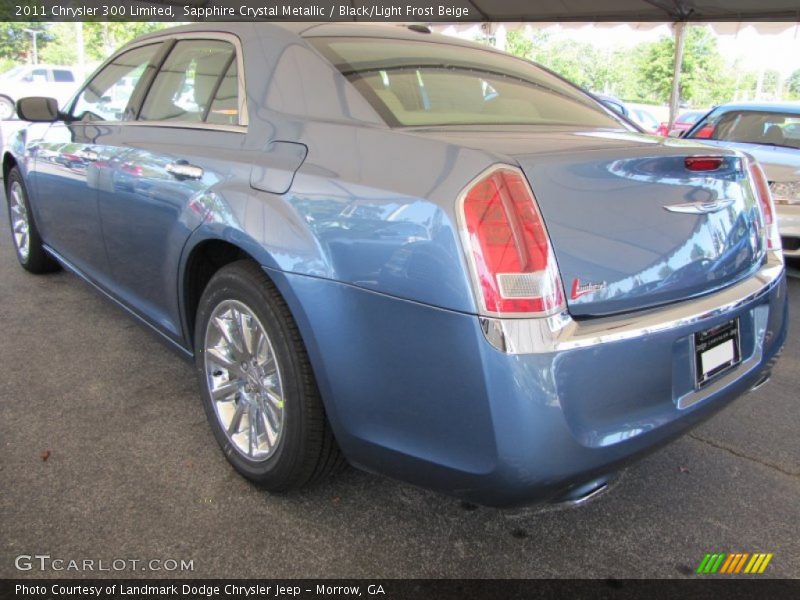 Sapphire Crystal Metallic / Black/Light Frost Beige 2011 Chrysler 300 Limited