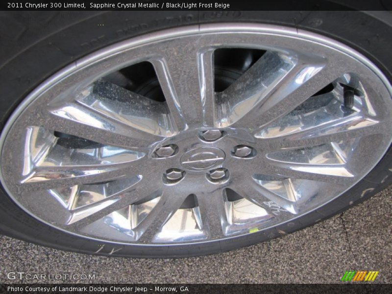 Sapphire Crystal Metallic / Black/Light Frost Beige 2011 Chrysler 300 Limited