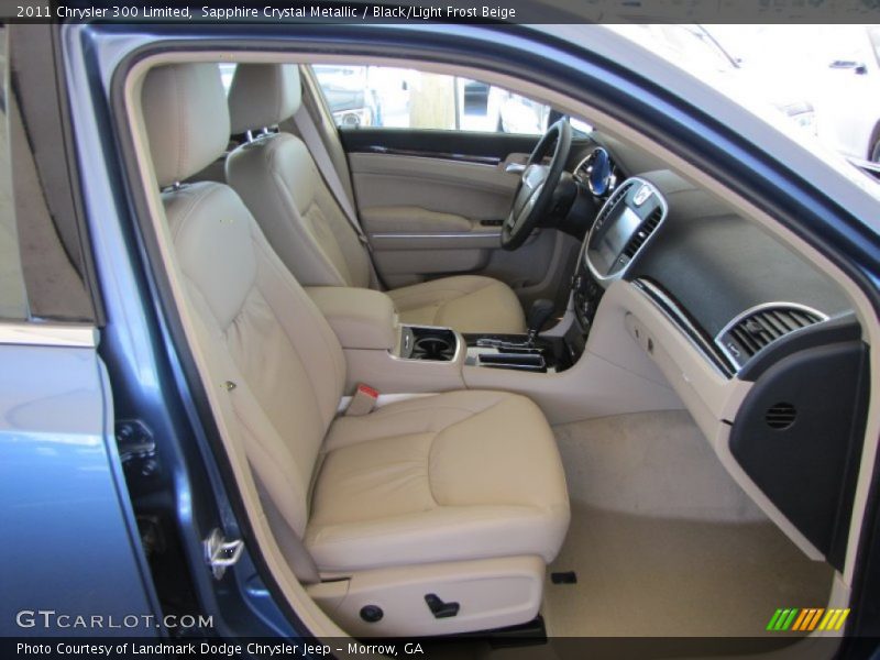 Sapphire Crystal Metallic / Black/Light Frost Beige 2011 Chrysler 300 Limited