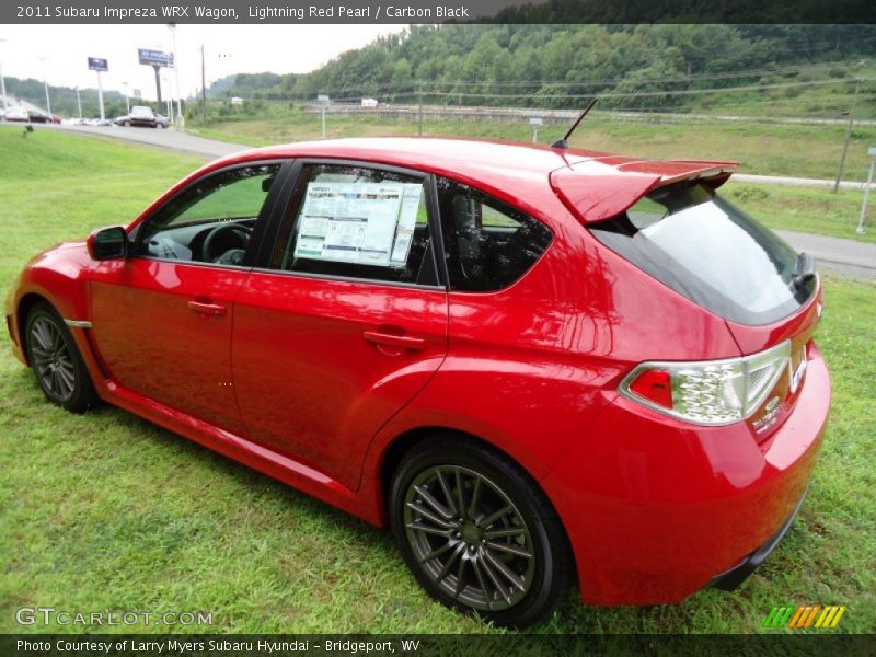 Lightning Red Pearl / Carbon Black 2011 Subaru Impreza WRX Wagon