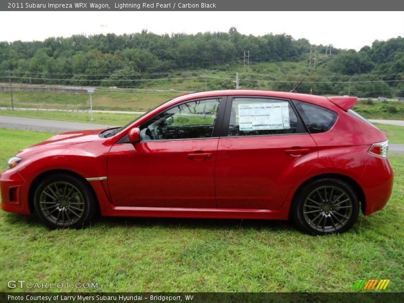 Lightning Red Pearl / Carbon Black 2011 Subaru Impreza WRX Wagon