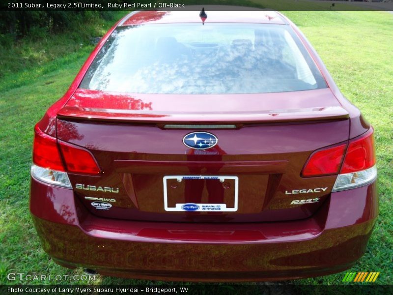 Ruby Red Pearl / Off-Black 2011 Subaru Legacy 2.5i Limited