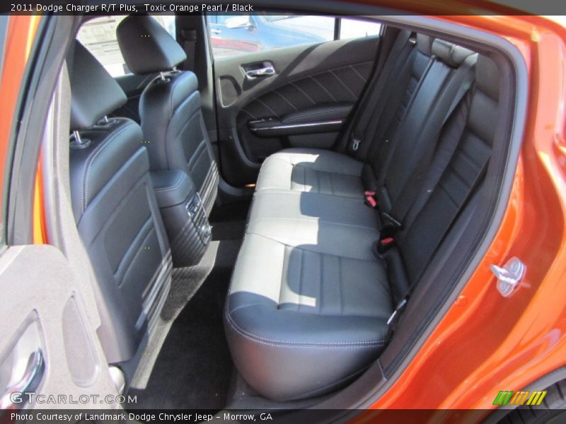 Toxic Orange Pearl / Black 2011 Dodge Charger R/T Plus