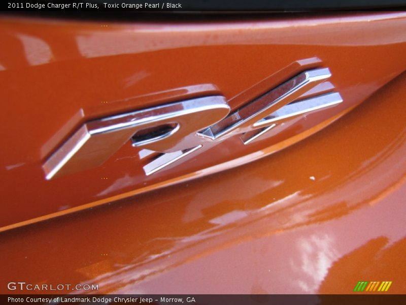 Toxic Orange Pearl / Black 2011 Dodge Charger R/T Plus