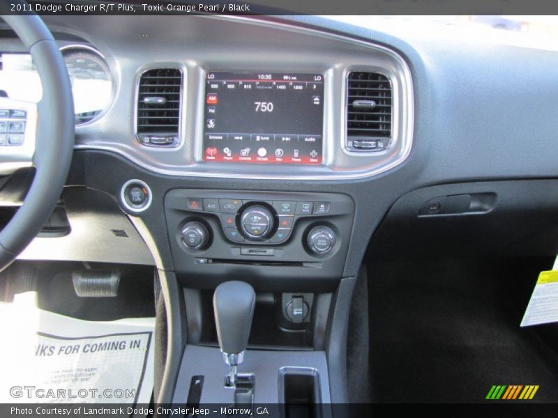Toxic Orange Pearl / Black 2011 Dodge Charger R/T Plus