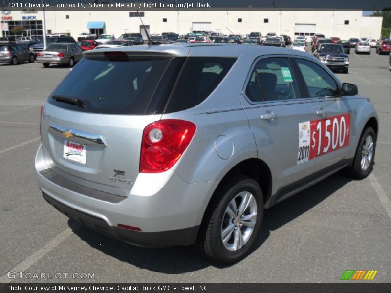 Silver Ice Metallic / Light Titanium/Jet Black 2011 Chevrolet Equinox LS