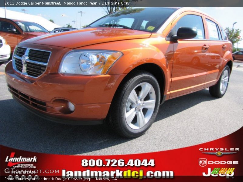 Mango Tango Pearl / Dark Slate Gray 2011 Dodge Caliber Mainstreet