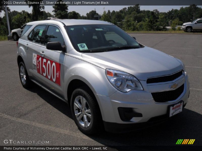 Silver Ice Metallic / Light Titanium/Jet Black 2011 Chevrolet Equinox LS