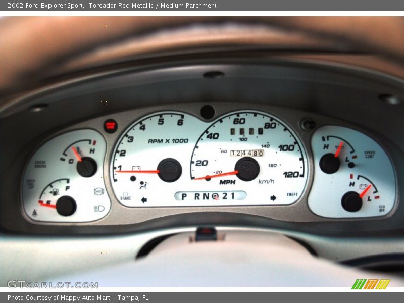 Toreador Red Metallic / Medium Parchment 2002 Ford Explorer Sport