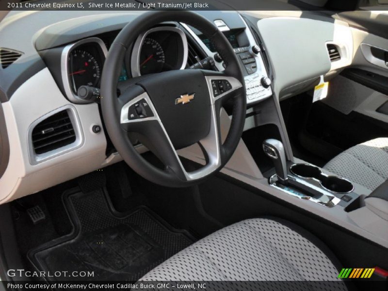 Silver Ice Metallic / Light Titanium/Jet Black 2011 Chevrolet Equinox LS