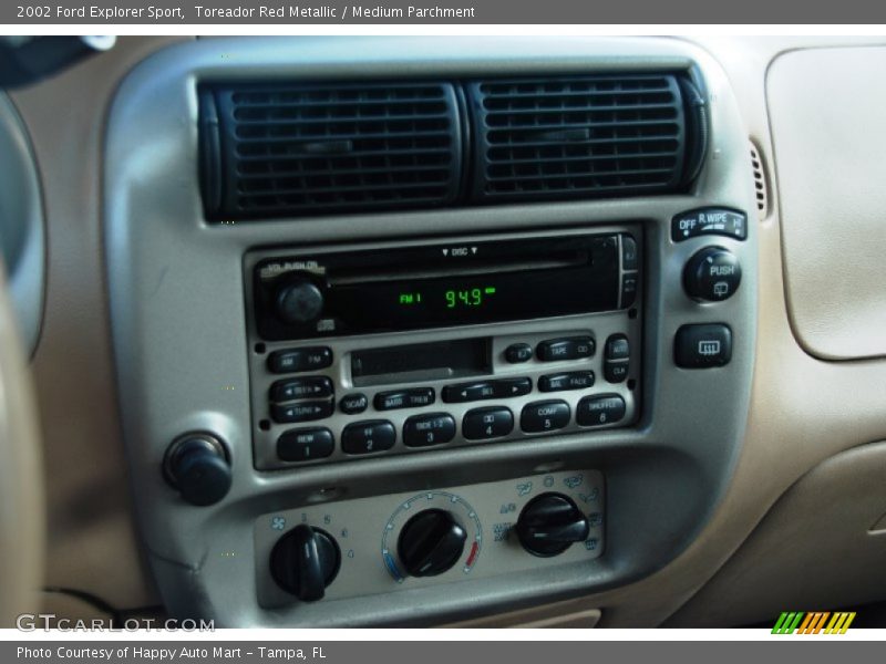 Controls of 2002 Explorer Sport