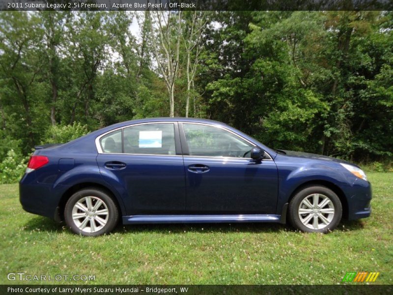 Azurite Blue Pearl / Off-Black 2011 Subaru Legacy 2.5i Premium