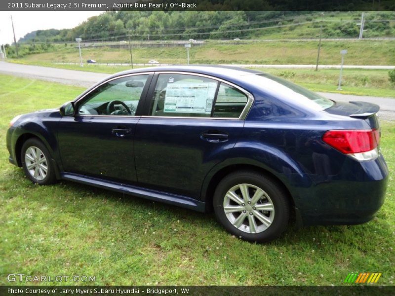 Azurite Blue Pearl / Off-Black 2011 Subaru Legacy 2.5i Premium