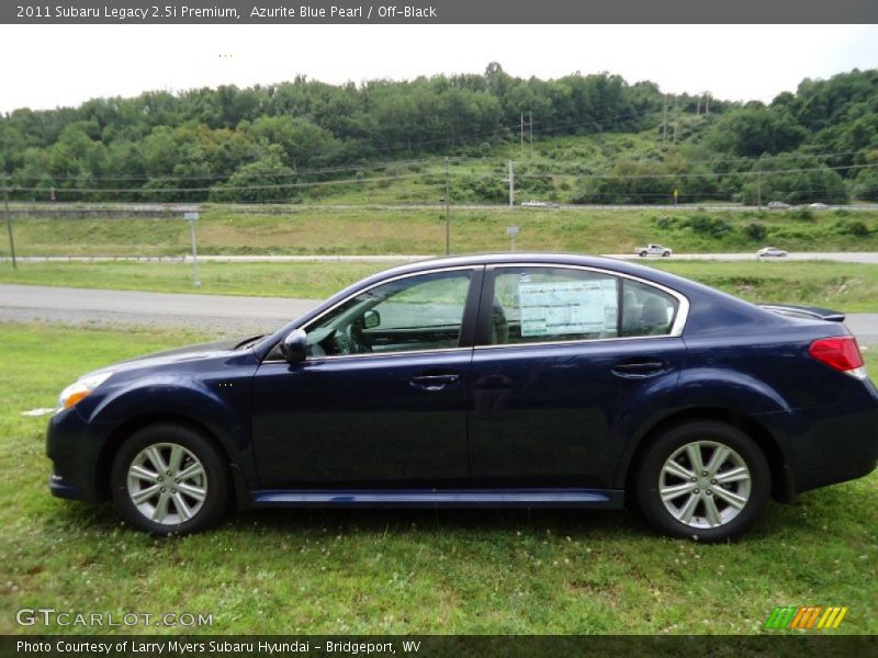 Azurite Blue Pearl / Off-Black 2011 Subaru Legacy 2.5i Premium