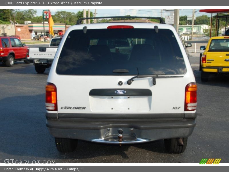 Oxford White / Medium Graphite 2000 Ford Explorer XLT