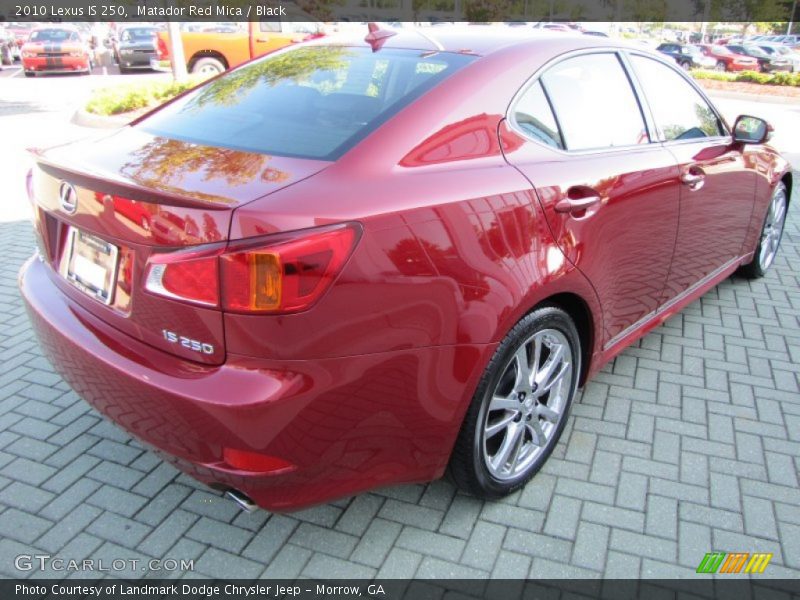 Matador Red Mica / Black 2010 Lexus IS 250