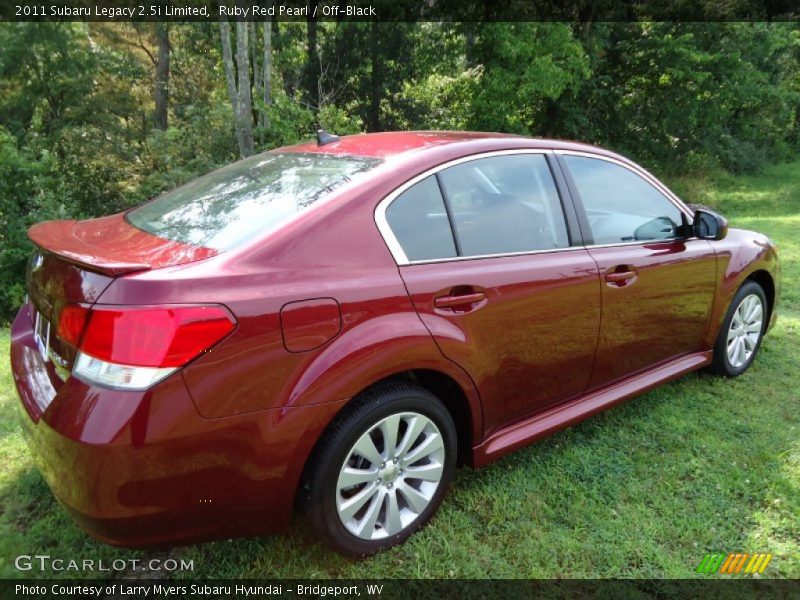 Ruby Red Pearl / Off-Black 2011 Subaru Legacy 2.5i Limited