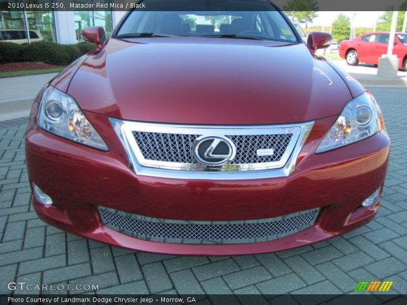 Matador Red Mica / Black 2010 Lexus IS 250