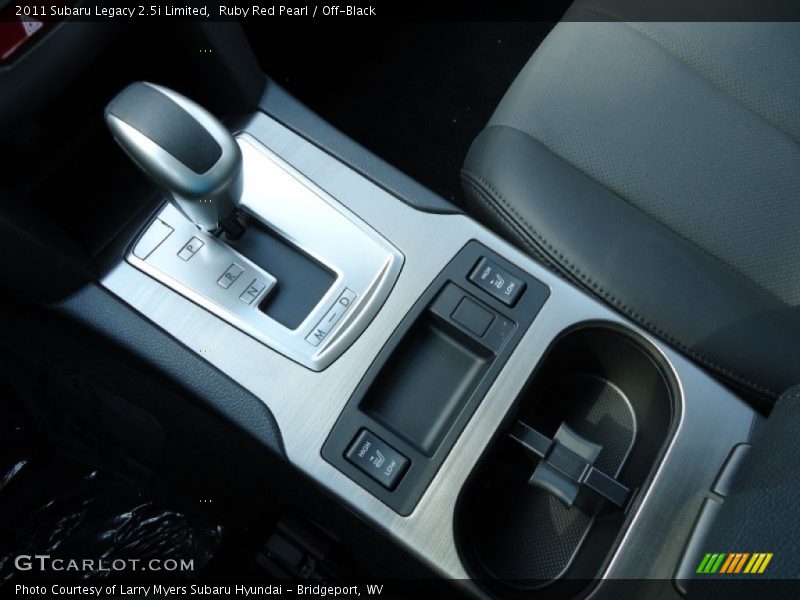  2011 Legacy 2.5i Limited Lineartronic CVT Automatic Shifter