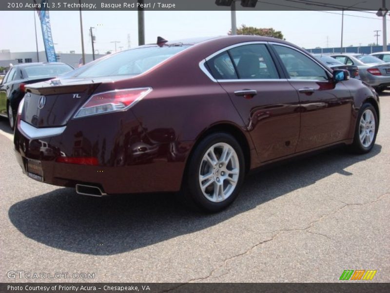 Basque Red Pearl / Taupe 2010 Acura TL 3.5 Technology