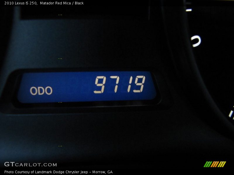 Matador Red Mica / Black 2010 Lexus IS 250