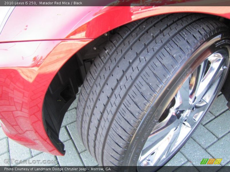 Matador Red Mica / Black 2010 Lexus IS 250
