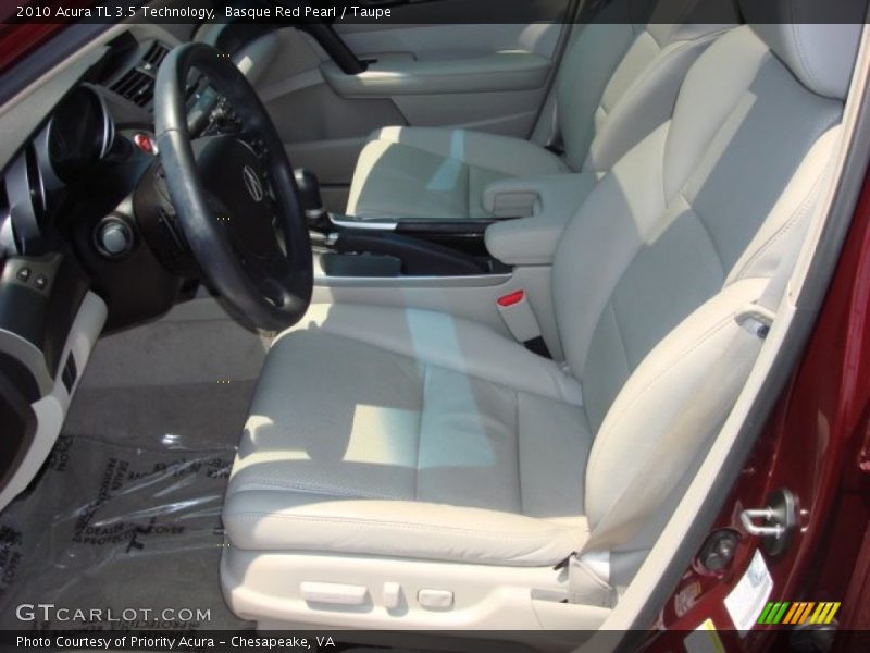 Basque Red Pearl / Taupe 2010 Acura TL 3.5 Technology