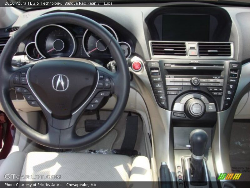 Basque Red Pearl / Taupe 2010 Acura TL 3.5 Technology