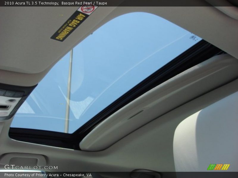 Basque Red Pearl / Taupe 2010 Acura TL 3.5 Technology