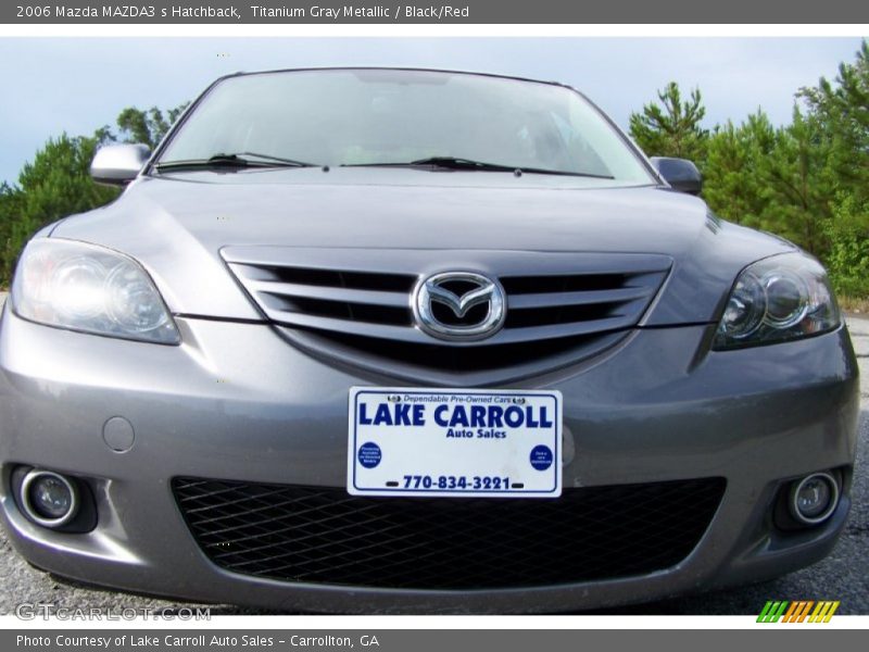 Titanium Gray Metallic / Black/Red 2006 Mazda MAZDA3 s Hatchback