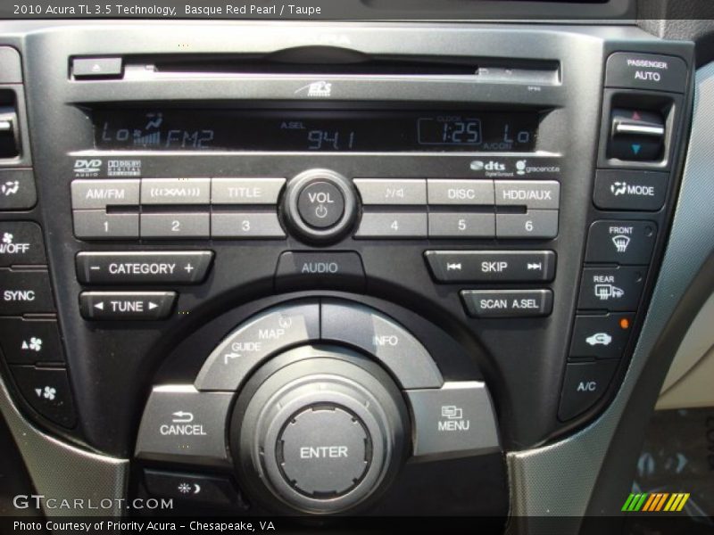 Basque Red Pearl / Taupe 2010 Acura TL 3.5 Technology