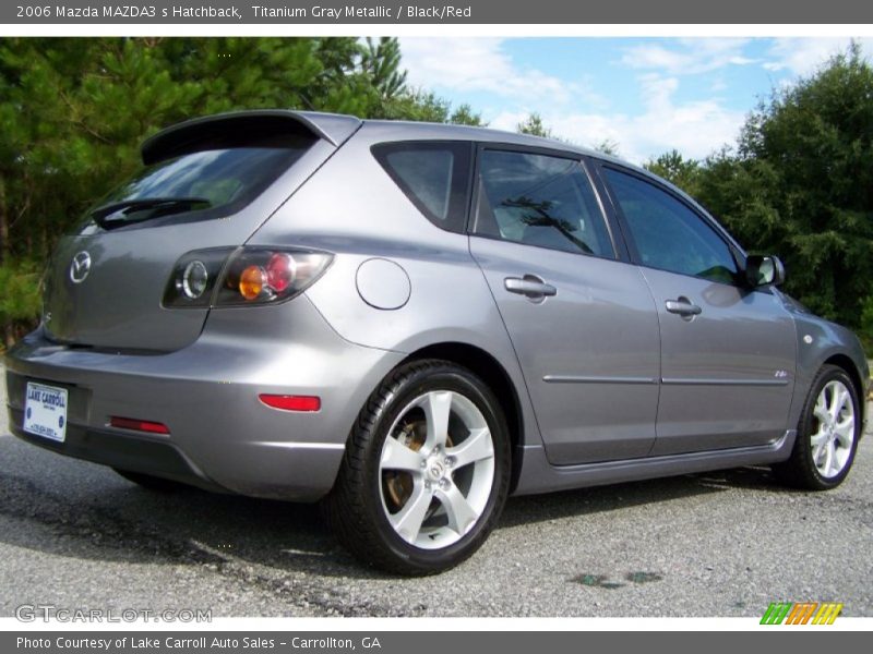 Titanium Gray Metallic / Black/Red 2006 Mazda MAZDA3 s Hatchback