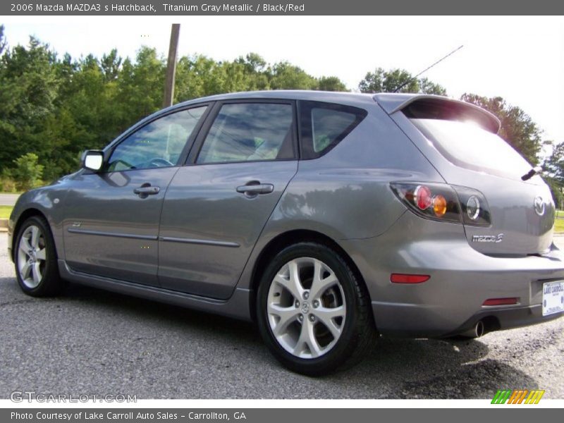 Titanium Gray Metallic / Black/Red 2006 Mazda MAZDA3 s Hatchback