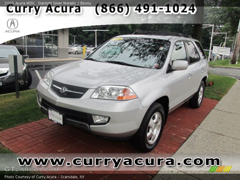 Starlight Silver Metallic / Ebony 2003 Acura MDX