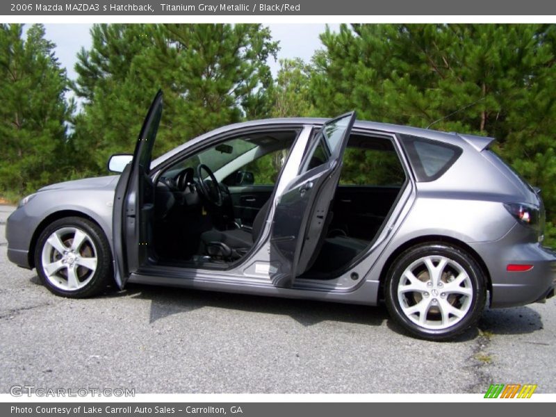  2006 MAZDA3 s Hatchback Black/Red Interior
