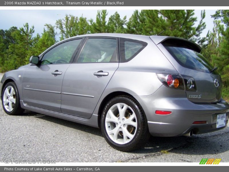 Titanium Gray Metallic / Black/Red 2006 Mazda MAZDA3 s Hatchback